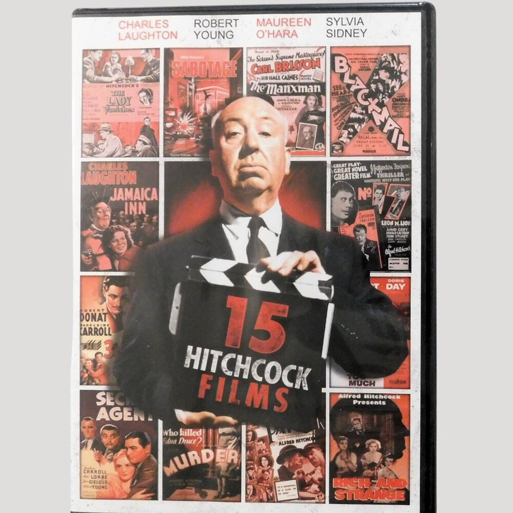 15 Hitchcock Films DVD Collection New Sealed Classic Movies Black & White